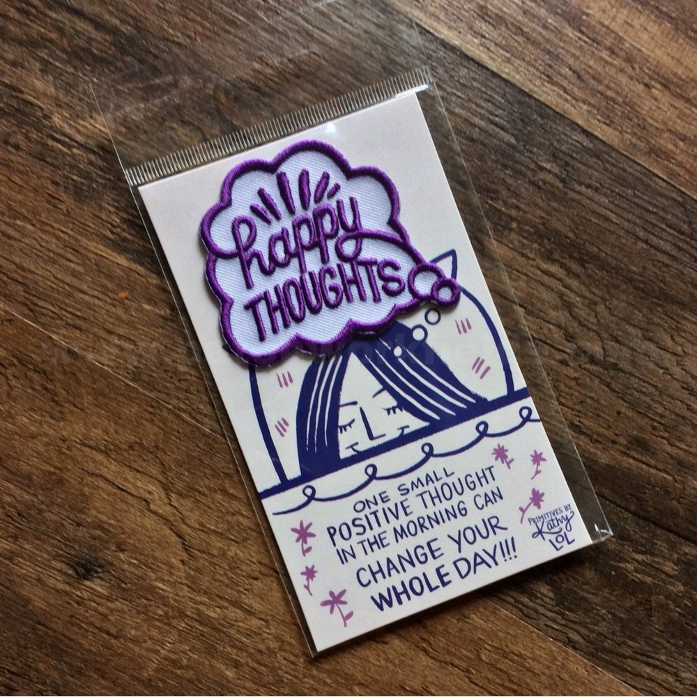 Purple 'Happy Thoughts' Patch
